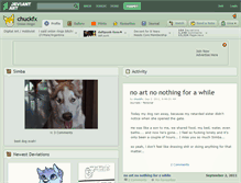 Tablet Screenshot of chuckfx.deviantart.com