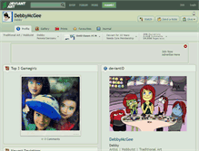 Tablet Screenshot of debbymcgee.deviantart.com