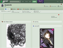 Tablet Screenshot of macabrelle.deviantart.com