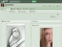Tablet Screenshot of canned-beans.deviantart.com