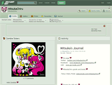 Tablet Screenshot of mitsukachiru.deviantart.com