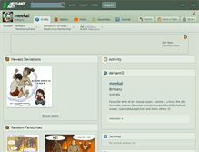 Tablet Screenshot of meekai.deviantart.com