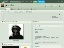 Tablet Screenshot of angrycreature.deviantart.com