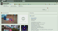 Desktop Screenshot of demon32835.deviantart.com