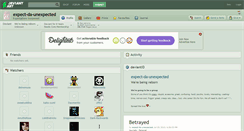 Desktop Screenshot of expect-da-unexpected.deviantart.com