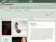 Tablet Screenshot of funbagsmcbooty.deviantart.com