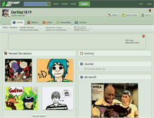 Tablet Screenshot of gorillaz1819.deviantart.com