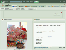Tablet Screenshot of blushing.deviantart.com