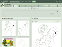 Tablet Screenshot of feraldrive.deviantart.com