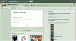 Desktop Screenshot of for-the-alliance.deviantart.com
