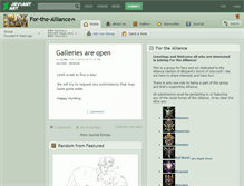 Tablet Screenshot of for-the-alliance.deviantart.com