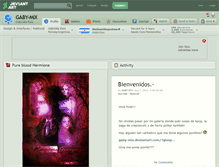Tablet Screenshot of gaby-mix.deviantart.com