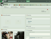Tablet Screenshot of drauma.deviantart.com