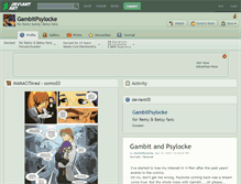 Tablet Screenshot of gambitpsylocke.deviantart.com