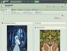 Tablet Screenshot of faerysayles.deviantart.com