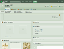 Tablet Screenshot of kenster1001.deviantart.com