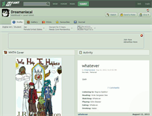 Tablet Screenshot of dreamaniacal.deviantart.com