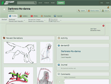 Tablet Screenshot of darkness-no-danna.deviantart.com