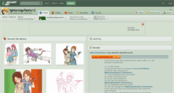 Desktop Screenshot of lighteningxflashx13.deviantart.com
