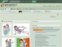 Tablet Screenshot of lighteningxflashx13.deviantart.com