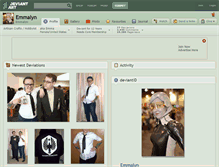 Tablet Screenshot of emmalyn.deviantart.com