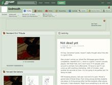 Tablet Screenshot of godmouth.deviantart.com