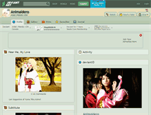 Tablet Screenshot of animaidens.deviantart.com
