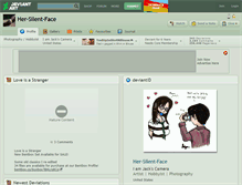 Tablet Screenshot of her-silent-face.deviantart.com