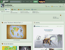 Tablet Screenshot of lordvurtax.deviantart.com