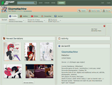 Tablet Screenshot of gizzmomachine.deviantart.com