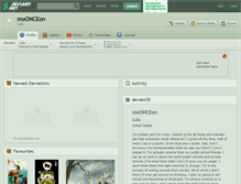 Tablet Screenshot of moonceon.deviantart.com