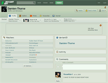 Tablet Screenshot of damien-thorne.deviantart.com