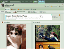 Tablet Screenshot of aniulonewolf.deviantart.com
