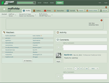 Tablet Screenshot of moffwhite.deviantart.com