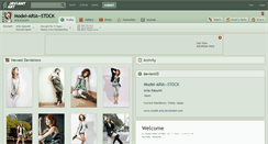Desktop Screenshot of model-aria--stock.deviantart.com