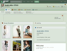 Tablet Screenshot of model-aria--stock.deviantart.com
