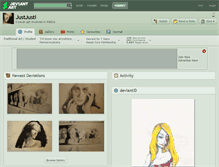 Tablet Screenshot of justjusti.deviantart.com
