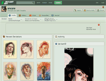 Tablet Screenshot of encore.deviantart.com