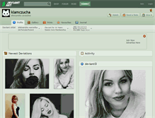 Tablet Screenshot of klamczucha.deviantart.com