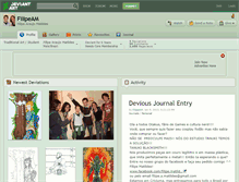 Tablet Screenshot of filipeam.deviantart.com
