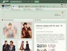 Tablet Screenshot of chienoir.deviantart.com