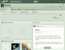 Tablet Screenshot of beyondx.deviantart.com