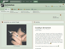 Tablet Screenshot of elepetitepeste.deviantart.com