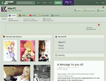 Tablet Screenshot of misa-fc.deviantart.com
