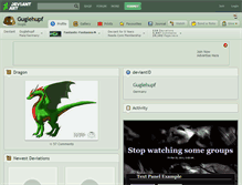 Tablet Screenshot of guglehupf.deviantart.com