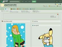 Tablet Screenshot of gingerbreadwolfeh.deviantart.com