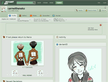 Tablet Screenshot of carmeltheneko.deviantart.com