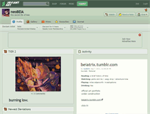 Tablet Screenshot of neobeia.deviantart.com