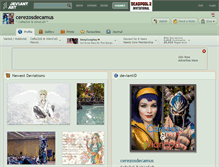 Tablet Screenshot of cerezosdecamus.deviantart.com