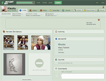 Tablet Screenshot of klaustu.deviantart.com